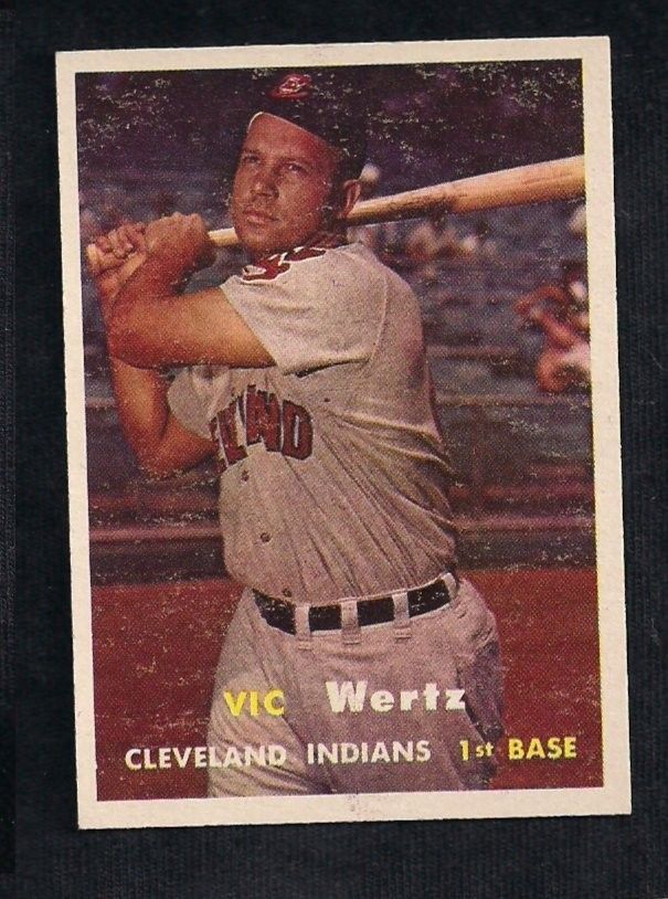 1957 topps #78 vic wertz, indians NM/MT NICE  