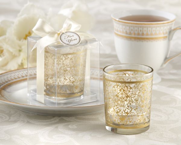   Filigree Baroque Design Elegant Votive Holders Great Wedding Favors