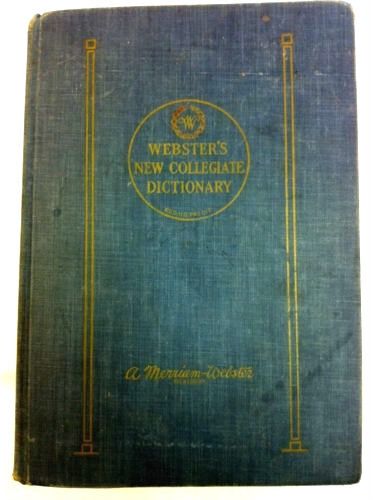 WEBSTERS NEW COLLEGIATE DICTIONARY 1959 2nd EDITION THIN PAPER Good 