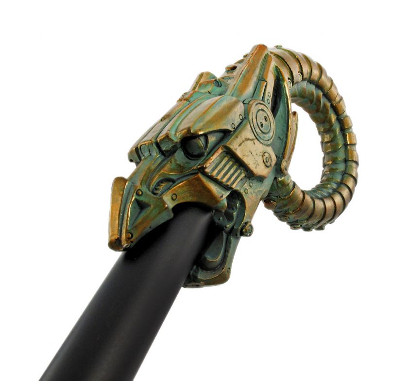 Steampunk Dragon 37 Inch Walking Stick Sci Fi  