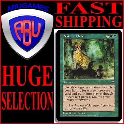 Natural Order   Visions NM RARE MTG MAGIC CARD  