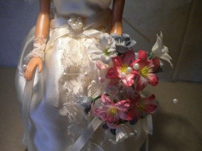 VINTAGE BRIDAL BRIDE BARBIE AND KEN DOLLS 1976 MATTEL BARBIE 1985 KEN 