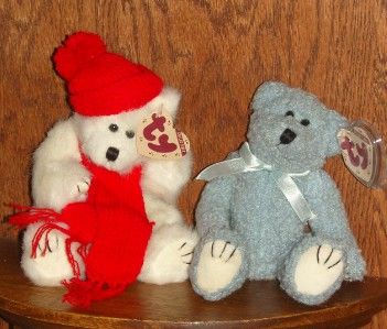 Attic Treasures Ty Blueberry Peppermint Teddy Bear  