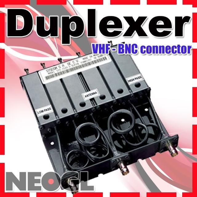 This is brand new 50W VHF duplexer with BNC connectors. 100% new 