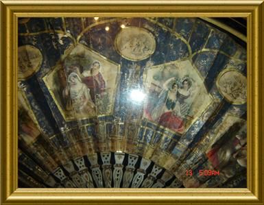 ANTIQUE AMAZING MOP 1700 HAND FAN WITH UNBELIVABLE CASE  