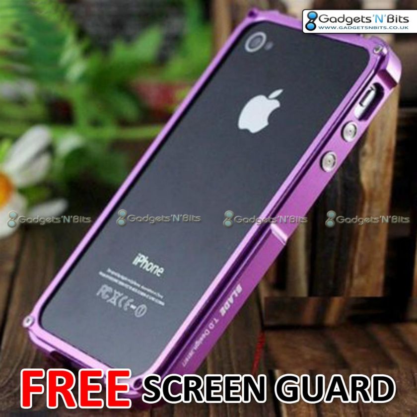   Metal Element Non Vapor Aluminium Bumper Case For Iphone 4 4S  