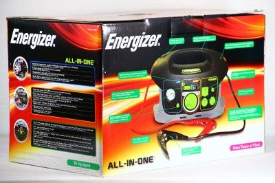 New Energizer 84020 12V All In One Jump Start System w Built In Air 