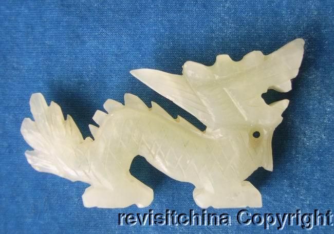 Valued Natural New Jade Carving Dragon  