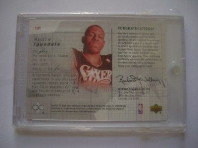 Andre Iguodala Rookie RC AUTO SPX 04 05 141 Jersey  