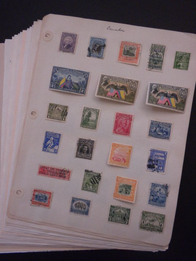 ECUADOR  Mint & Used collection on pages  