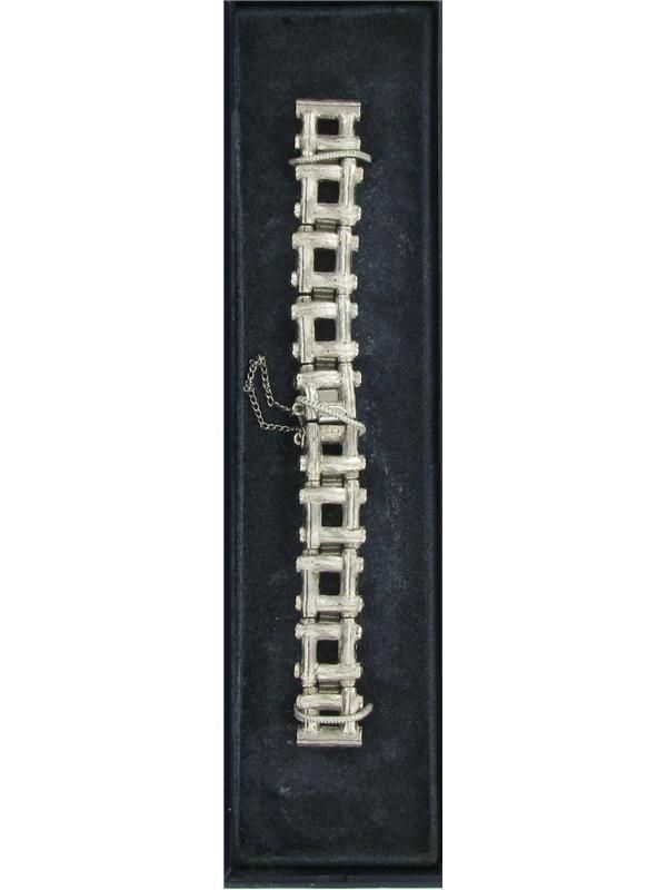 JB 9mm JB Silver Tone Stainless Steel Metal Watchband