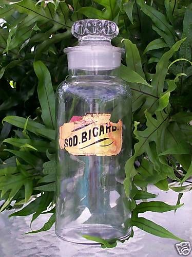 Glass Label Apothecary Bottle~LARGE~Pharmacy~LUG~1800s  