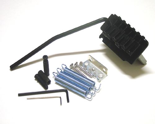 Two Point Tremolo System for Fender Strats  Black  NEW  