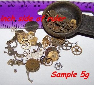 BEST GEARS 1/2 tsp. Designer Artist Pieces 5g Lot Steampunk Watch 