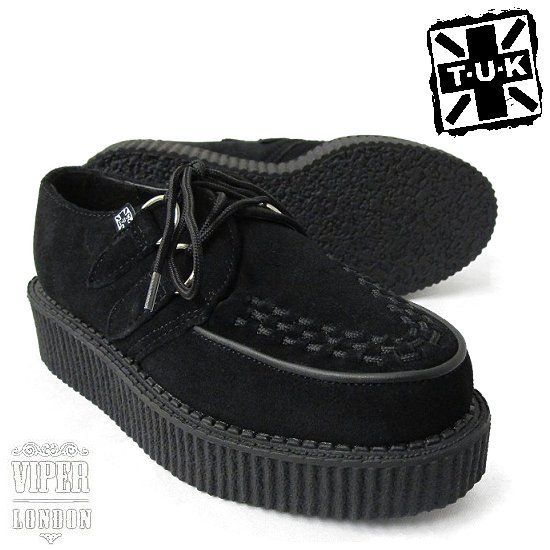 TUK Mondo Lo Rockabilly Suede Teddy Boy Creepers 7 12  