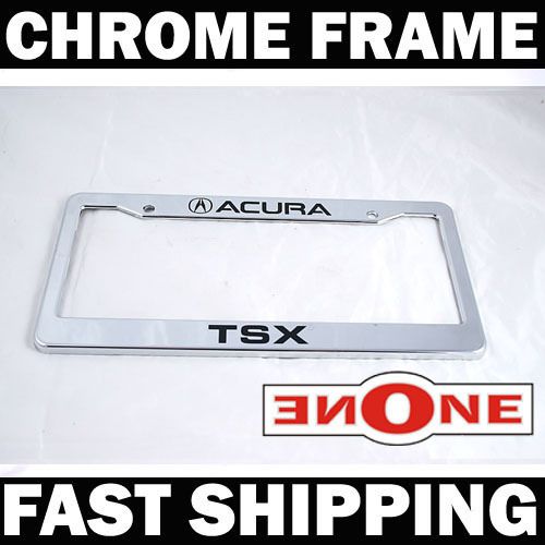 Chrome License Plate Frame Acura TSX 03 04 05 06 07 08 09 10 11  