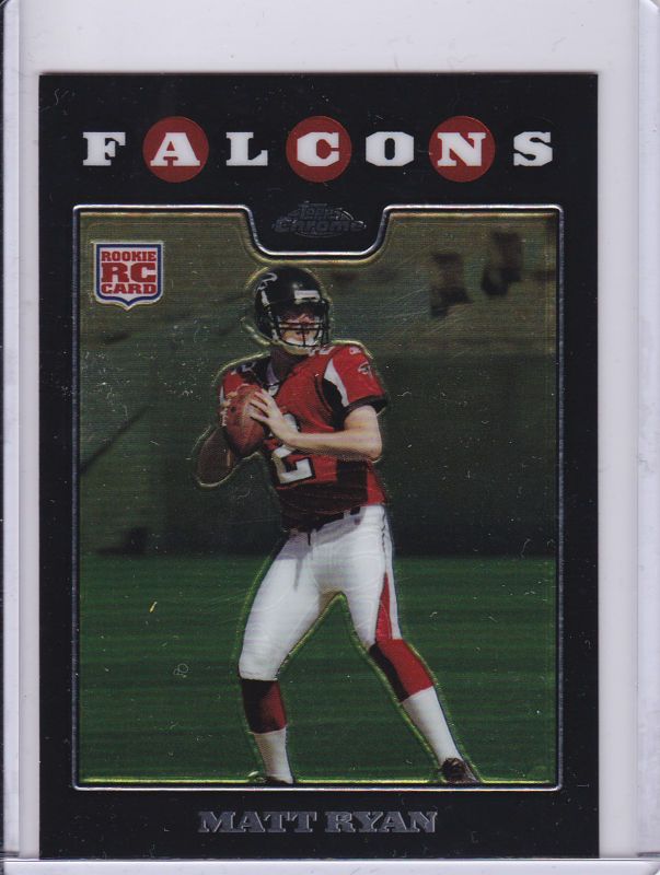 2008 TOPPS CHROME MATT RYAN ROOKIE ATLANTA FALCONS  