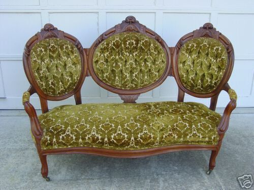 Fine Victorian Renaissance Triple Back Sofa Ca.1870  