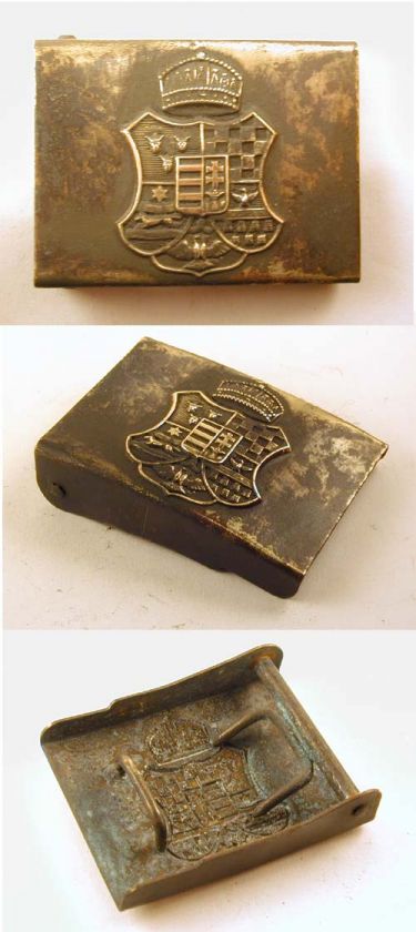 WWI EMBOSSED AUSTRIAN HUNGARIAN HONVÉD BELT BUCKLE  