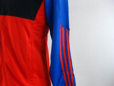   M10 Marathon Medium M Climalite Running Jacket Track Top Orange Blue