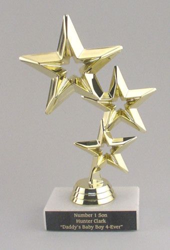 Personalized STAR AWARD RECOGNITION TROPHY Engraved  