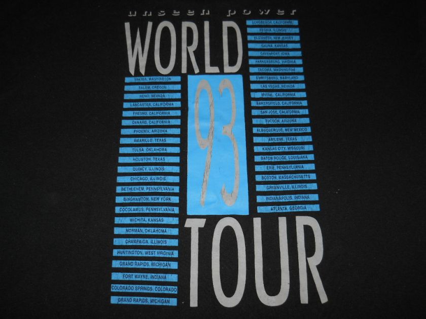 vintage PETRA 1993 WORLD TOUR UNSEEN POWER t shirt XL  