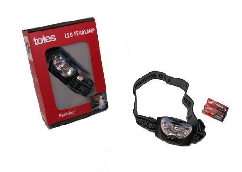 TOTES 3 LED HEADLAMP HEAD LIGHT LAMP PIVOTING HEAD  