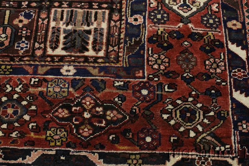   ANTIQUE 10X13 BAKHTIARI PERSIAN ORIENTAL AREA RUG WOOL CARPET  