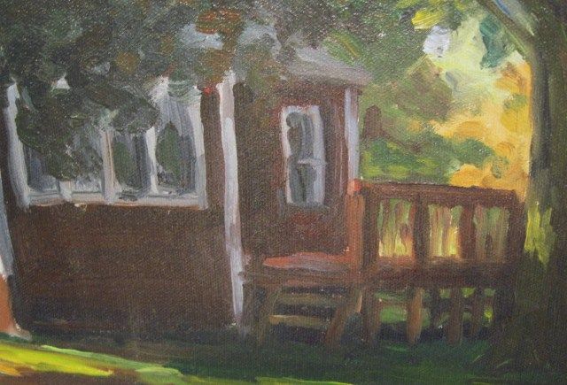 TOM HARBRECHT OIL PAINTING~PAINT OHIO HOME~SIGND~LISTED  