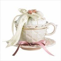 Lenox Tied with Love Tahlia Teacup with Sachet / Potpourri 