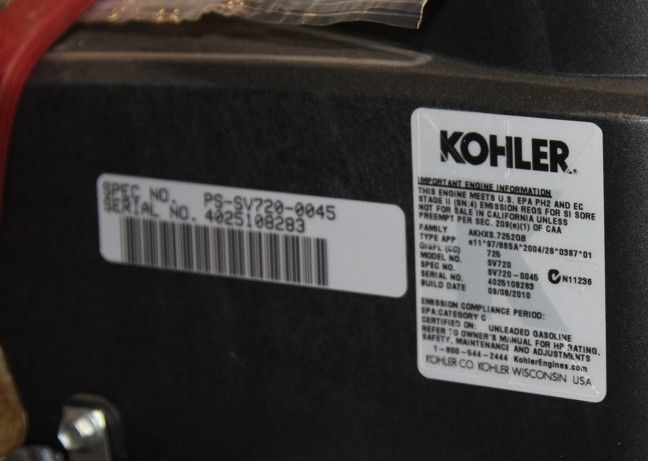 Kohler Courage 23 23hp vert shaft motor engine SV720  