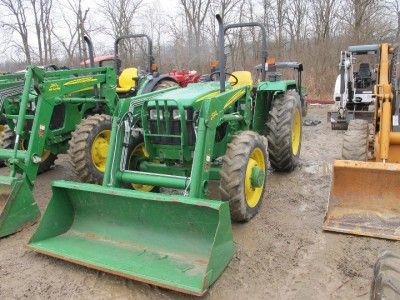 2008 JOHN DEERE 5203 4X4 TRACTOR WITH LOADER, VERY NICE  