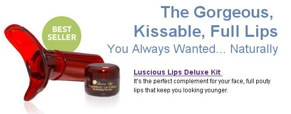 Luscious Lips LIP PLUMPER Pump Full Lips NO INJECTION  