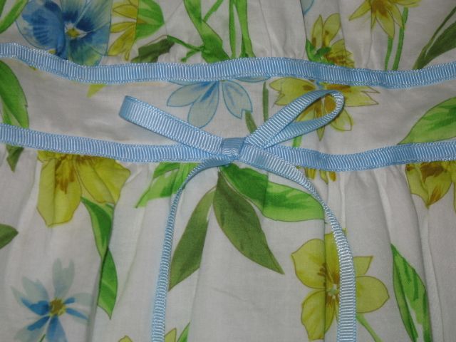 NEW Blue Morning Glory Dress Girls Summer Clothes 2T  