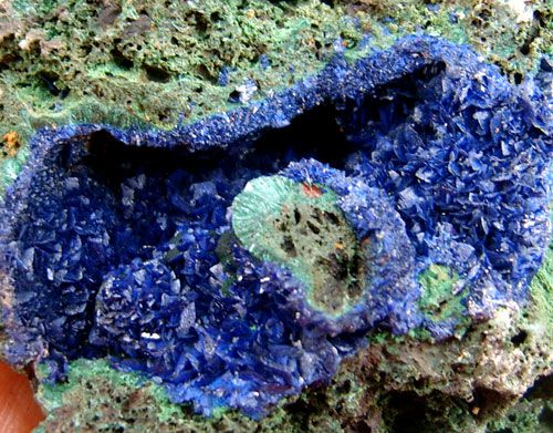 GORGEOUS AND BLUE AZURITE WITH MALACHITE 2x7061  