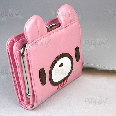 Gloomy Bear Head Shape Wallet w/ Kisslock Coins Bag 82  