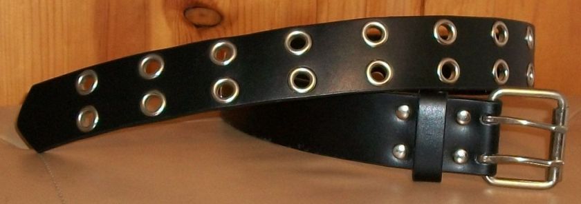 NO BOUNDARIES Black STUDDED HOLE BELT Wear to 30.5 S M  