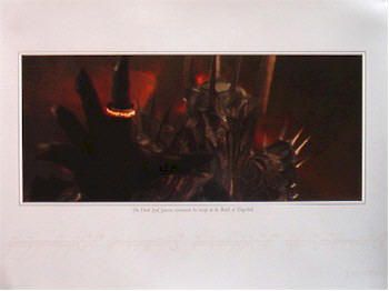 MOVIE POSTER 4 SET ~ LORD OF THE RINGS LITHOGRAPH LOT  