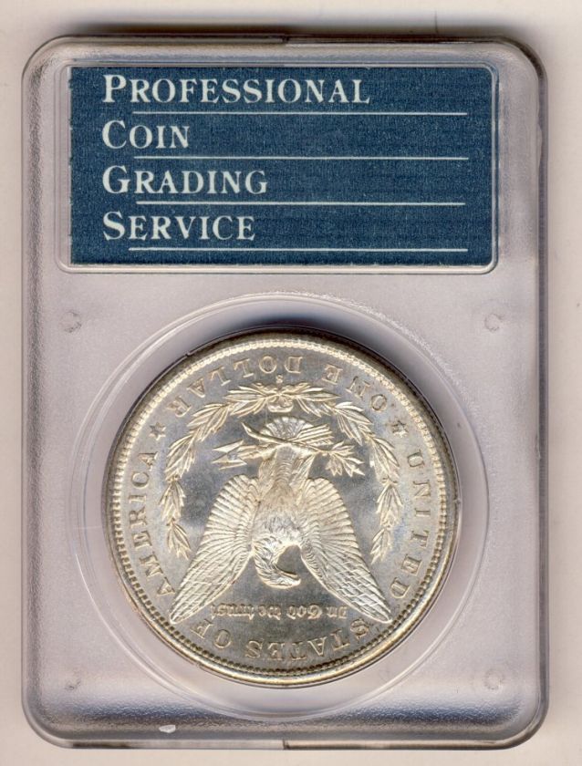 OLD PCGS SLAB PQ 1881S MORGAN $1 MS63 SER#307  