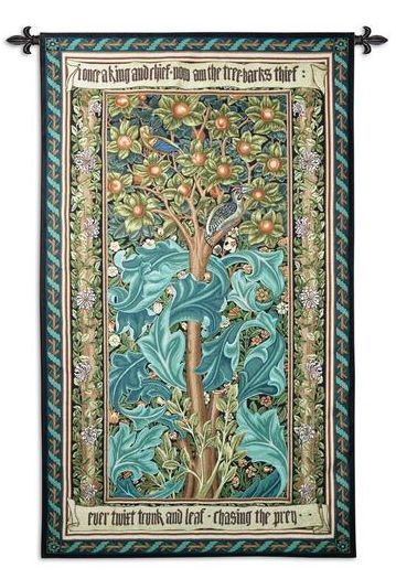 WILLIAM MORRIS TREE OF LIFE ART TAPESTRY WALL HANGING B  