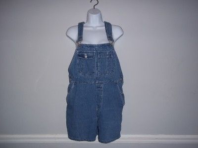 GAP denim short overalls sz M cute  