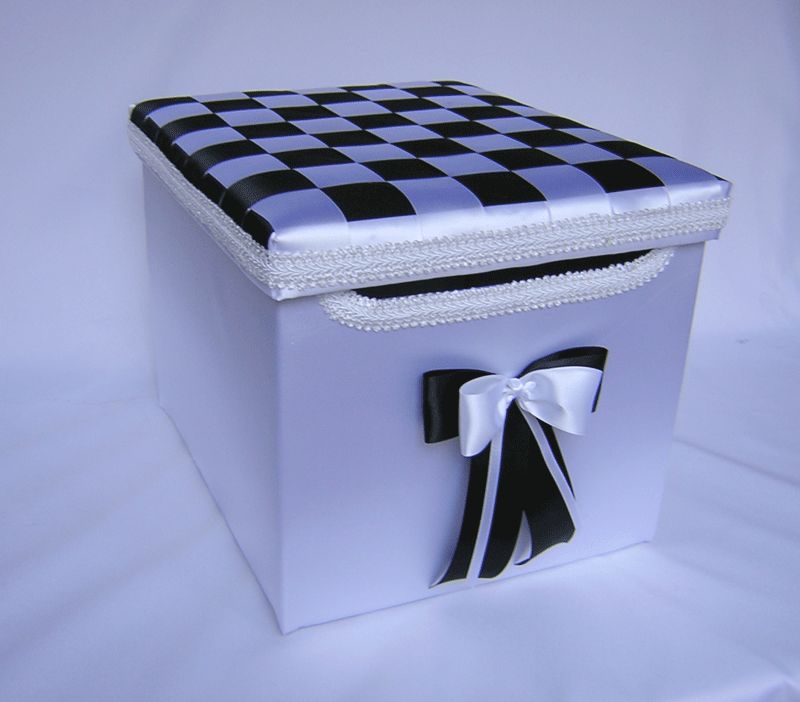 Wedding Reception Black Card/Money Box Customized color  