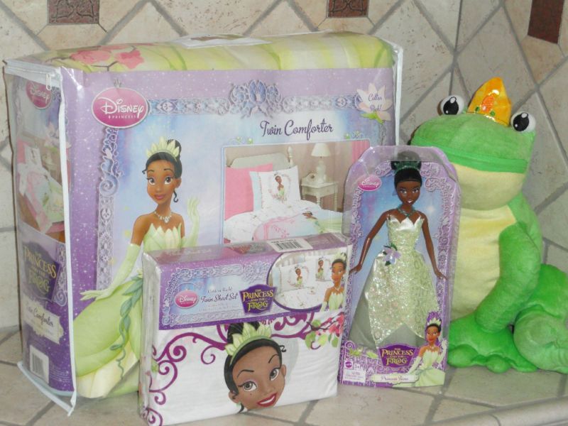 DISNEY PRINCESS AND THE FROG COMFORTER/SHEETS/ BED SET  