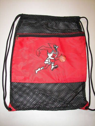 CARDINALS BASKETBALL NYLON MESH BOOKBAG EXCELLENT  