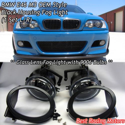 01 06 BMW E46 M3 OEM Mtech Fog Lights Set (Glass Lens)  