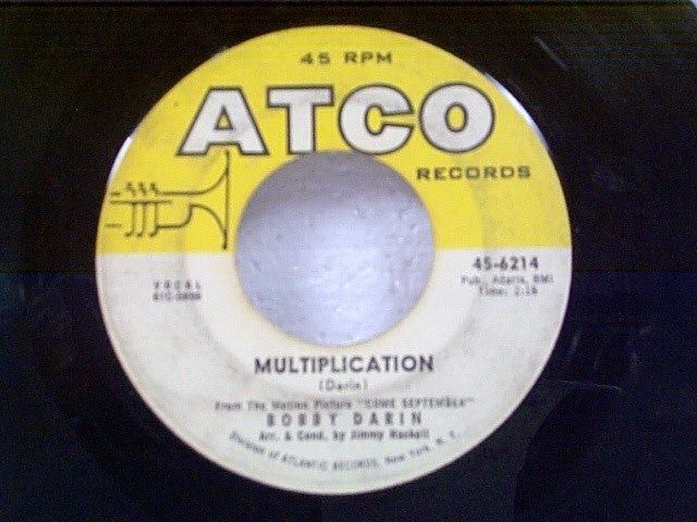 BOBBY DARIN MULTIPLICATION / IRRESISTIBLE YOU 45  