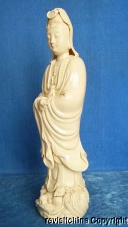 Blanc De China White Porcelain Of Kwan yin Bodhisattva  