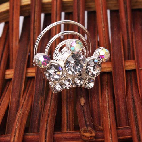   Elegant Lady Women Rhinestone Hair Twists Spins Pins clips hairpins