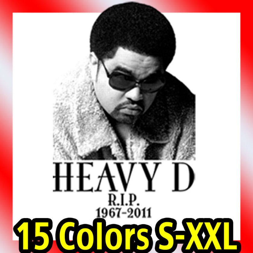 HEAVY D RIP T Shirt tee boyz tribute memorial overweight lover dead 