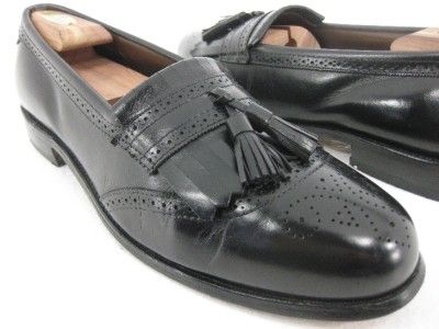 Allen Edmonds BRIDGETON Black Tassel Loafers Shoes 11.5 D Medium 